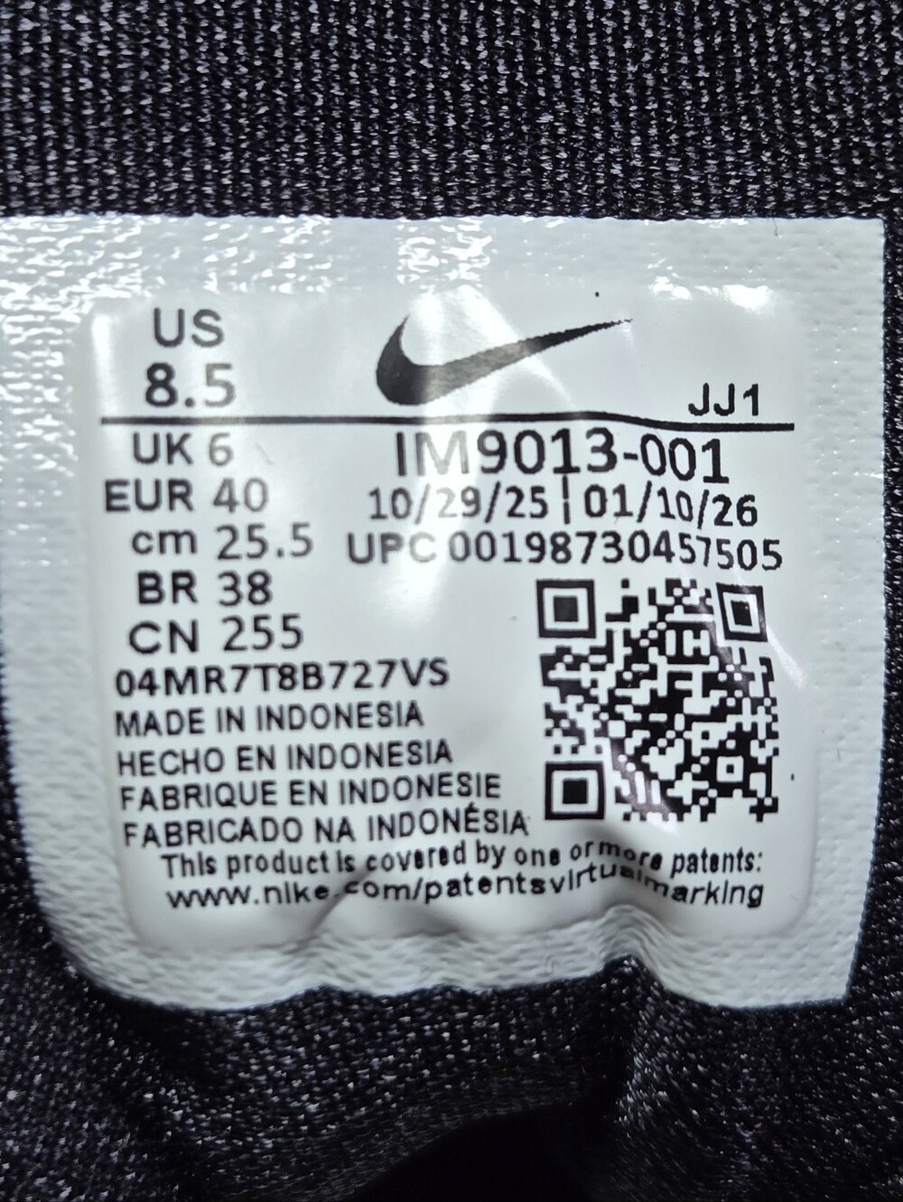 Nike P-6000 Running Shoes Black / Hydrogen Blue IM9013-001 Women's Size 8.5 New - Picture 7 of 8